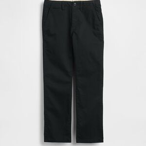 Gap Kids uniform straight-fit stretch khakis Black very good condition like new